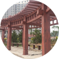 仿木紋漆_各類廊架
